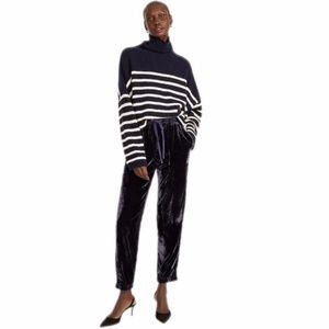 J. Crew Navy Velvet Joggers